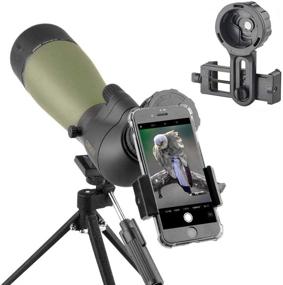 img 3 attached to Gosky Spotting Scope with Tripod and Carrying Bag - BAK4 Angled Scope for Target Shooting, Hunting, Bird Watching, Wildlife Scenery - Phone and SLR Mount Compatible with Canon - Updated for Superior Performance