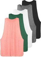 🎽 ullnoy women's sleeveless workout tank tops - 5 pack for gym, running, yoga, and sports logo