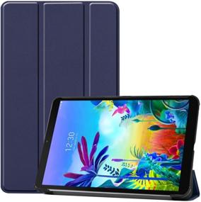 img 4 attached to 📱 ProCase LG G Pad 5 10.1 FHD Case - Navy | Slim Lightweight Smart Cover Trifold Stand Hard Shell Folio Case for LG G Pad 5 2019 (LM-T600/ LM-T605)