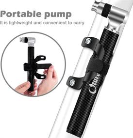 img 3 attached to 🚲 Oture Mini Bike Pump: Portable Bicycle Pump with Puncture Repair, Frame Mount, Presta & Schrader Valve, 300 PSI High Pressure for Road, Mountain & BMX Bikes