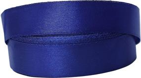 img 1 attached to 🎀 Premium 55 Yard Royal Blue Sateen Ribbon - 1.5 inch Wide Double Faced Satin Ribbon Rolls for Crafts, Gifts, Weddings, and Parties