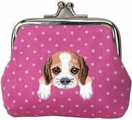 embroidered beagle puppy buckle wallet for boys: top accessories for wallets & organizers logo