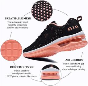 img 3 attached to 👟 AUPERF Women's Air Shoes: Fashionable Athletic Tennis Sneakers for Walking, Running, Gym & Sports - Enhanced Comfort