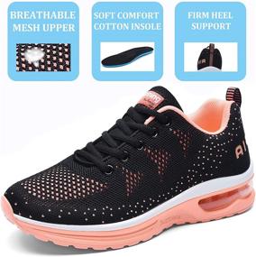 img 2 attached to 👟 AUPERF Women's Air Shoes: Fashionable Athletic Tennis Sneakers for Walking, Running, Gym & Sports - Enhanced Comfort