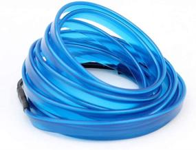 img 2 attached to 🔵 Vibrant USB Neon EL Wire 5M/16FT: Perfect for Xmas Party and Festival Decoration - Glowing Electroluminescent Wire Light String Strip (Blue)