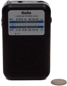 img 3 attached to 📻 Black Kaito KA200 Pocket AM/FM Radio
