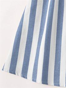 img 1 attached to 👗 SOLY HUX Girl's Striped Spaghetti Strap Surplice V Neck Short Dress with Belt