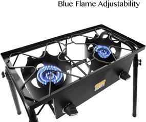 img 3 attached to 🔥 Concord Double Propane Burner: An Ideal Outdoor 2 Burner Camping Stove for Cooking, Home Brewing, and Making Sauce