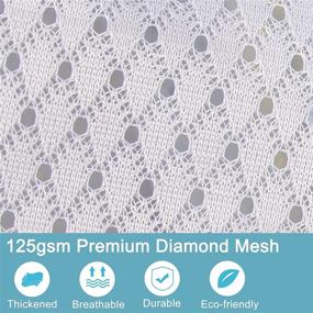 img 3 attached to 🧺 Pack of 3 Small 125gsm Diamond Mesh Laundry Bags | Durable & Lead-Free | 9 x 12 Inches | Premium Zipper & Hanging Loop | Wash Bag for Delicates, Lingerie, Bras, Socks | Washing Machine Compatible