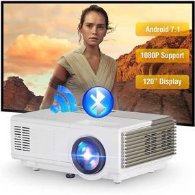 img 4 attached to Wireless Bluetooth Projector Projectors Proyector Television & Video