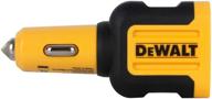 🔌 dewalt dual port 4.8 amp car charger logo