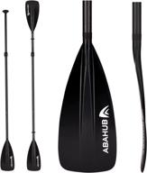 🏄 abahub carbon sup paddles, 3-piece lightweight stand-up paddle oars for paddleboard, adjustable carbon fiber shaft 68&#34; - 84&#34;, with carrying bag logo