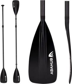 img 4 attached to 🏄 Abahub Carbon SUP Paddles, 3-Piece Lightweight Stand-up Paddle Oars for Paddleboard, Adjustable Carbon Fiber Shaft 68&#34; - 84&#34;, with Carrying Bag