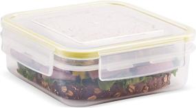 img 2 attached to 🍱 Komax Biokips Food Storage Sandwich Lunch Box Container 23oz. (set of 3) - Ultimate Airtight and Leakproof Lunch Containers with Locking Lids - BPA Free Plastic - Microwave, Freezer, and Dishwasher Safe