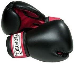 img 2 attached to 🥊 Top-Rated Pro Force Leatherette Boxing Gloves - Black and Red - 22 oz.