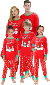 img 4 attached to 🎄 Cozy and Festive: Matching Family Christmas Pajamas Sleepwear for Unforgettable Holiday Nights!