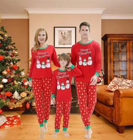 img 3 attached to 🎄 Cozy and Festive: Matching Family Christmas Pajamas Sleepwear for Unforgettable Holiday Nights!