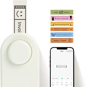 img 1 attached to 🏷️ MakeID Label Maker Machine | 3/5 inch Tape, Bluetooth, USB Rechargeable | Android iOS Compatible | Cute Fonts, Emoji, Calligraphy | Customizable Stickers | Fast & Easy Labeling