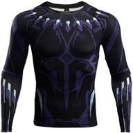 nepia gym panther compression printed men's clothing logo