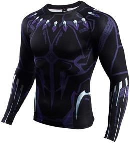 img 3 attached to NEPIA GYM Panther Compression Printed Men's Clothing