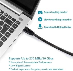 img 1 attached to 🔌 Enhance Your Internet Connection with Snagless Black Ethernet Router Connectors