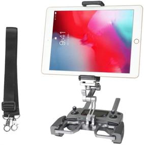 img 4 attached to 🚁 RCGEEK DJI Mavic Mini 2/Mavic Air 2 2S/Mavic 2 Pro/Zoom Spark Drone Remote Controller Tablet Mount Extender Holder 10 inch - Grey | Compatible with Crystal Sky Monitor | Lanyard Included