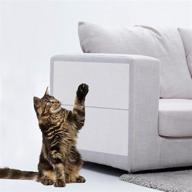 🛋️ lmlmd furniture protectors: effective cat scratch deterrent with 5 pcs l and 5 pcs m size - includes 80 twist pins logo