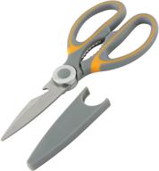 🔪 gtse heavy duty kitchen scissors: sharp stainless steel blades, comfort grip, dishwasher safe - ideal for cooking food, poultry, vegetables logo