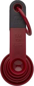 img 2 attached to 🖤 KitchenAid Classic Measuring Cups and Spoons Set - 9-Piece Set in Red/Black: Accurate and Stylish Tools for Precise Cooking Measurements