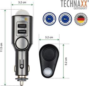 img 3 attached to 🚗 Усовершенствованная система мониторинга автомобиля Technaxx TX-100 с PIR-датчиком движения, сиреной сигнализации и функцией зарядки для автотранспортных средств, домов на колесах и лодок.