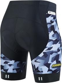 img 3 attached to 🚴 Souke Sports Men's Cycling Shorts: 4D Padded Bike Biking Half Pants with Pocket - Quick-Dry Tights for Bicycle Riding