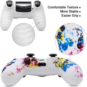 img 3 attached to 🎮 6amLifestyle PS4 Controller Skin: Graffiti 2 Design with 10 Thumb Grips - Anti-Slip Silicone Cover for DualShock 4 PS4 / PS4 Slim / PS4 Pro Controller