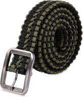 🏕️ tactical woven waist belt for camping, hunting, hiking, and outdoor activities - pulling force: 550lbs логотип