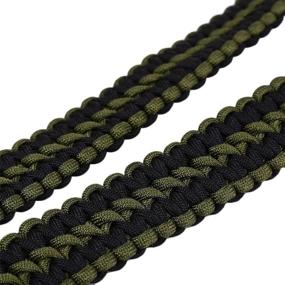 img 1 attached to 🏕️ Tactical Woven Waist Belt for Camping, Hunting, Hiking, and Outdoor Activities - Pulling Force: 550lbs