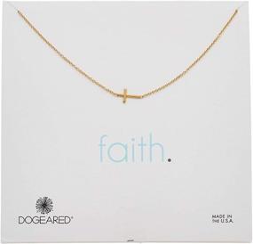 img 4 attached to 🕊️ Dogeared 14k Silver Sideways Cross Pendant Necklace: A Symbolic Statement of Faith