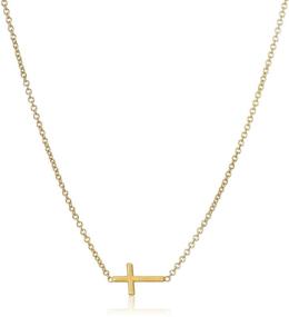 img 3 attached to 🕊️ Dogeared 14k Silver Sideways Cross Pendant Necklace: A Symbolic Statement of Faith