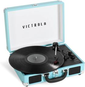 img 4 attached to Проигрыватель Victrola Journey Bluetooth Suitcase Record Player