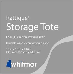 img 1 attached to Whitmor Rattique Storage Crate Java