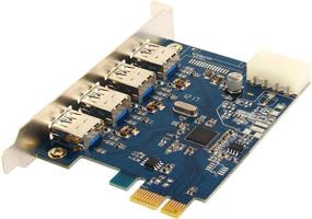 img 2 attached to 💻 Sabrent USB 3.0 4-Port PCI 1.0a Express Card - Ultra-fast 5 Gb/s Data Transfer Rate!