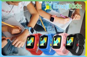 img 1 attached to 4G Kids Smart Watch with SIM Card - GPS Locator, SOS Alarm, Remote Monitoring, Face to Face Call, Pink