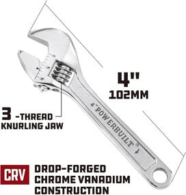 img 3 attached to 🔧 Powerbuilt 944039 4-Inch Adjustable Wrench