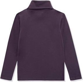 img 3 attached to 👚 DOTDOG Girls' Spandex Turtleneck Pullover T-Shirt - Clothing Tops, Tees & Blouses