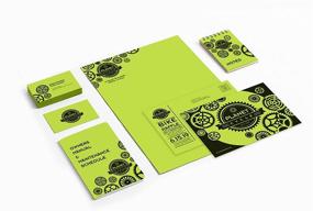 img 1 attached to 📝 Neenah Wausau 21869 Astrobrights Vulcan Green Cardstock, 8.5” x 11”, 65 lb / 176 GSM, 250 Sheets