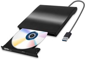 img 4 attached to 📀 Portable External CD/DVD Drive - USB 3.0, Slim & Lightweight Burner Player RW Drive for Windows, Mac, Linux - Compatible with Desktop PC (Windows XP/2003/Vista/7/8)