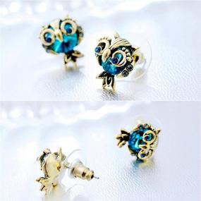 img 1 attached to 🦉 Adorable BG&amp;WLing Owl Stud Earrings: Jewelry Gifts for Girls, Cute Animal Ear Studs