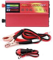 duokon 5000w car power inverter: 12v to ac modified sine wave with data display, universal socket, usb interface power converter (ac220v) - including power cord for cigar lighter logo