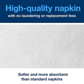 img 1 attached to 🍽️ Tork LinStyle White Dinner Napkin, Premium Quality: Pre-folded 1-ply, 16.25" x 17" - Pack of 360 Napkins (6 x 60), NC7180P