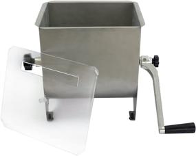 img 1 attached to Chard MM-102 Meat Mixer: Stainless Steel Hopper, 20lbs Capacity, Silver - A Must-Have for Efficient Meat Blending!