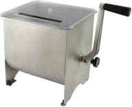 chard mm-102 meat mixer: stainless steel hopper, 20lbs capacity, silver - a must-have for efficient meat blending! logo