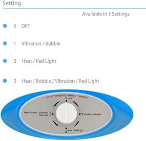 img 1 attached to Heated Foot Spa Bath with Bubble Massage, 👣 Pedicure Attachments and Vibration for Fatigue Relief - FBM605